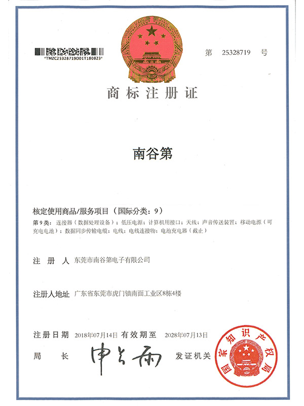商标注册证